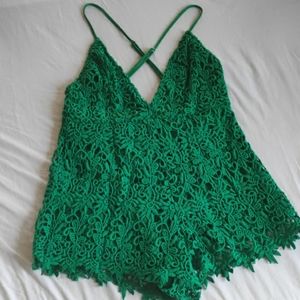 Green Jumpsuit from FOREVER 21